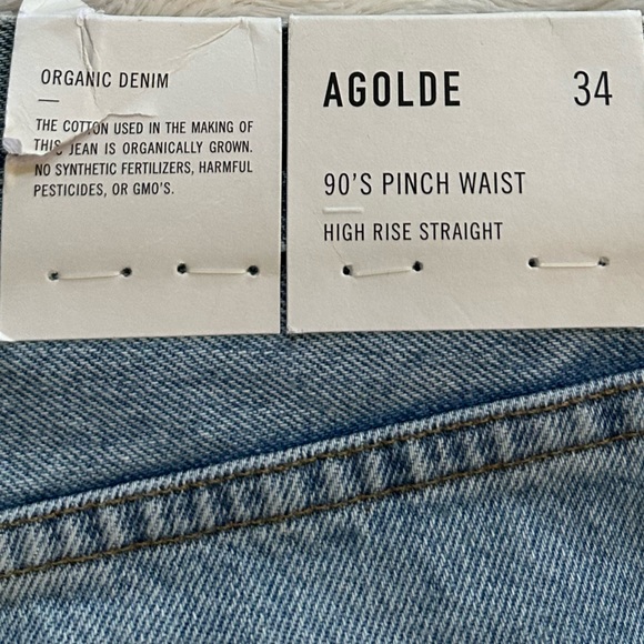 Agolde 90s Pinch Waist Jean Soundwave NWT - Picture 8 of 13